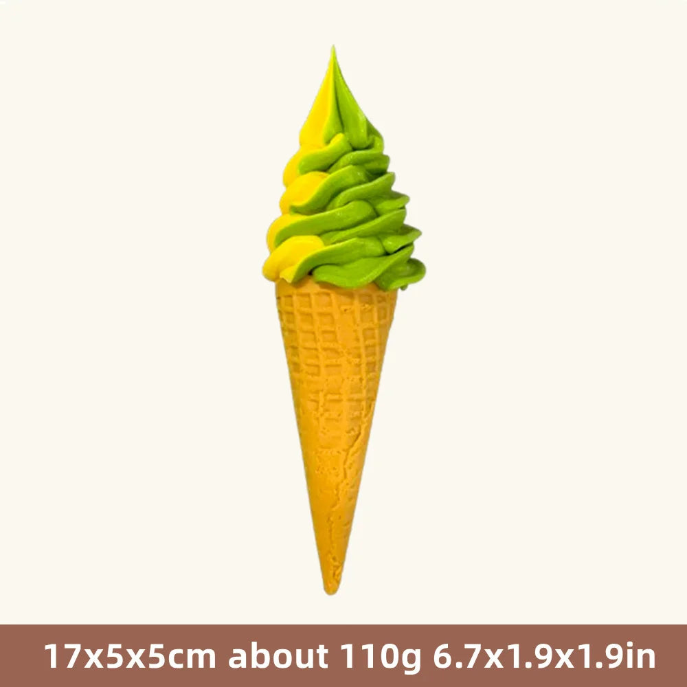 Realistic Faux Ice Cream Cone – Simulation Waffle Cone Prop for Display, Decor & Content Creation