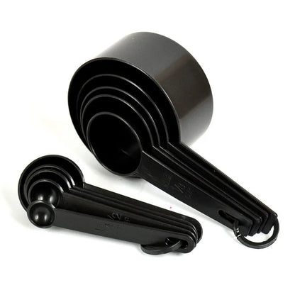 Kitchen Measuring Spoons Set – PP Plastic Baking Spoons for Sugar, Flour & More (5pc or 10pc)