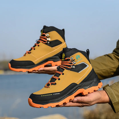 Steel Toe Cap Leather Work Safety Boots for Men