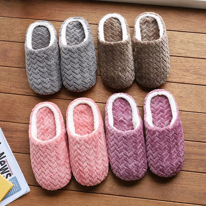 Fluffy Unisex Indoor Slippers – Soft Lightweight Anti-Slip House Slides Men and Women