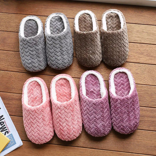 Fluffy Unisex Indoor Slippers – Soft Lightweight Anti-Slip House Slides Men and Women