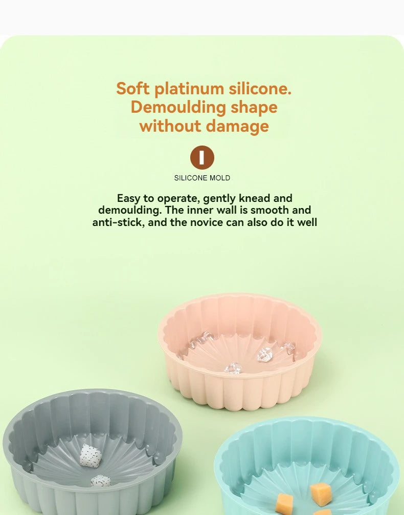 Silicone Sunflower Cake Mold – Round Non-Stick DIY Baking Pan