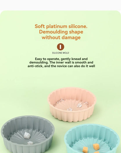 Silicone Sunflower Cake Mold – Round Non-Stick DIY Baking Pan