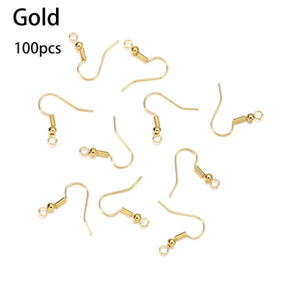 Hypoallergenic Earring Hook Kit | 100/300pcs Fish Hooks, Jump Rings & Ear Wires for DIY Jewelry Making