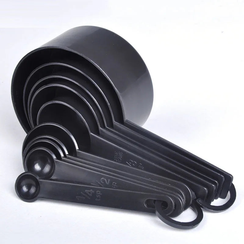 Kitchen Measuring Spoons Set – PP Plastic Baking Spoons for Sugar, Flour & More (5pc or 10pc)