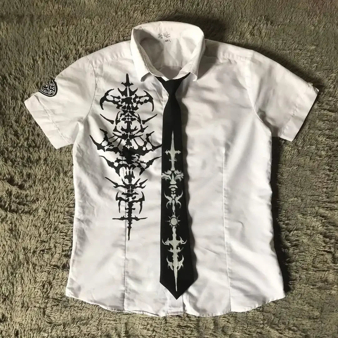 Men's Y2K Gothic Skull Graphic Tee – Affliction-Style Streetwear | Sizes L–4XL