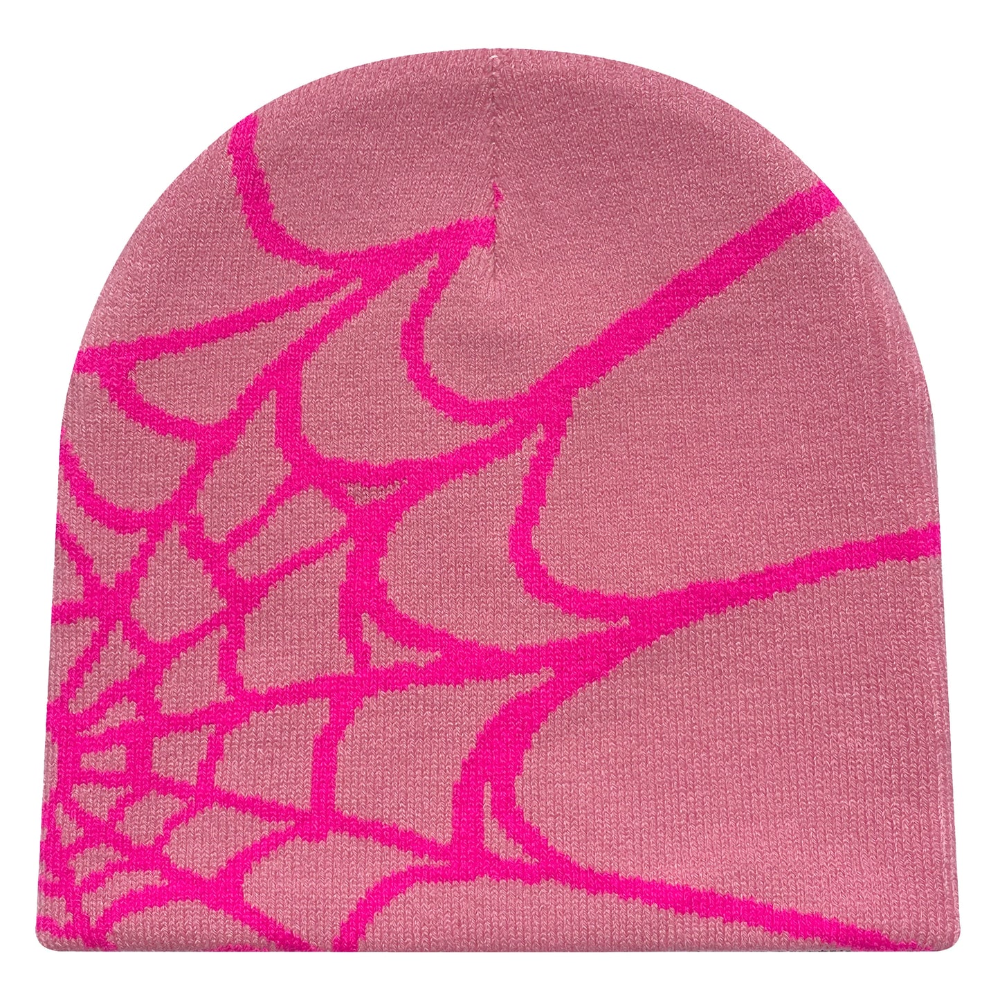 Y2K Spider Web Knit Beanie – Unisex Geometric Streetwear Hat for Outdoor & Everyday Wear