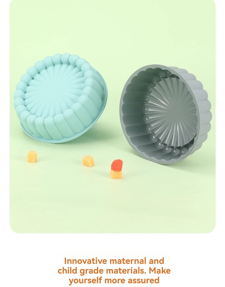 Silicone Sunflower Cake Mold – Round Non-Stick DIY Baking Pan