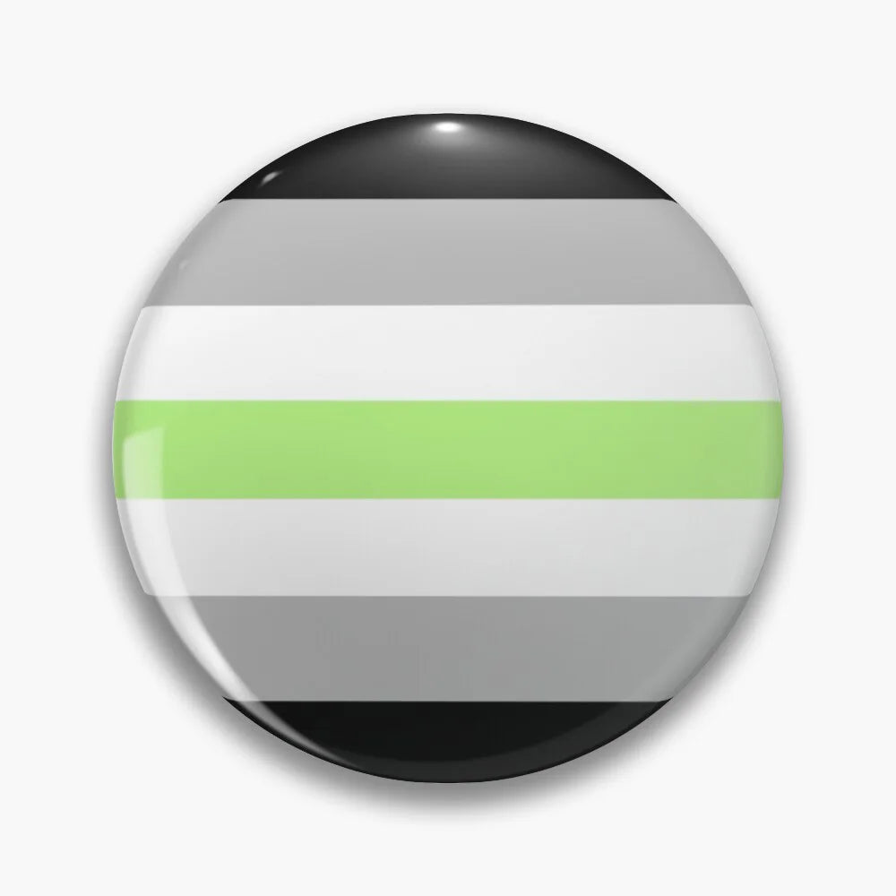 Pride Button Pin – Rainbow & LGBTQ+ Flag Lapel Badge (44mm)