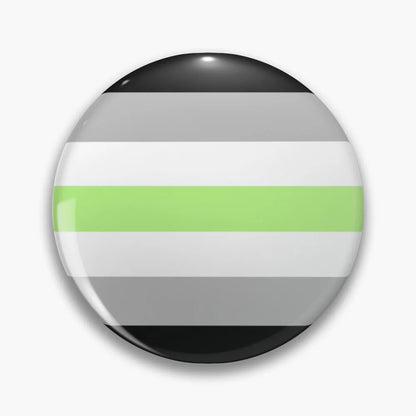 Pride Button Pin – Rainbow & LGBTQ+ Flag Lapel Badge (44mm)