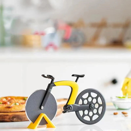 Creative Bicycle Pizza Cutter | Reusable Stainless Steel Pizza Slicer Wheel