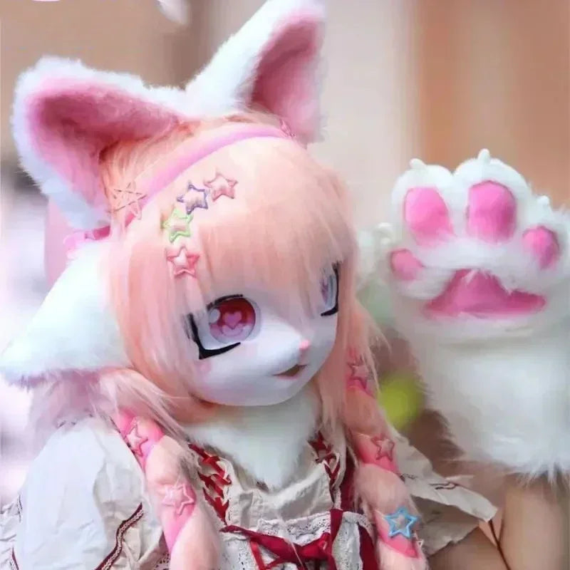 Fursuit Kigurumi Cosplay Costume Head Paws and Tail for Furries and Conventions