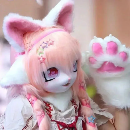Fursuit Kigurumi Cosplay Costume Head Paws and Tail for Furries and Conventions