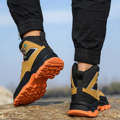 Steel Toe Cap Leather Work Safety Boots for Men