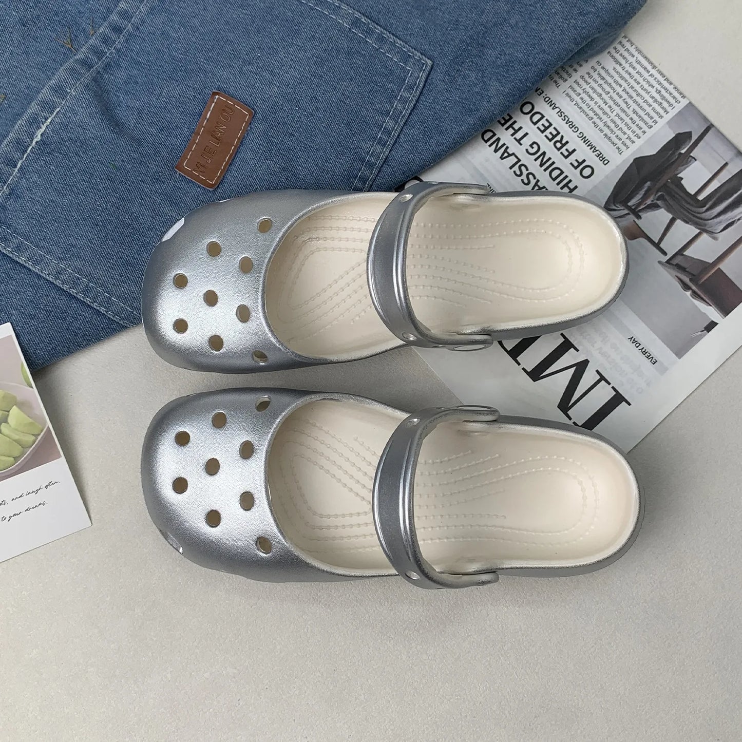EVA Ballet Platform Clog Sandals for Women