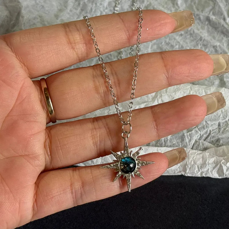 Crystal Star Friendship Pendant Necklaces for Women and Men