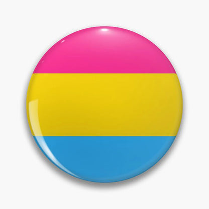 Pride Button Pin – Rainbow & LGBTQ+ Flag Lapel Badge (44mm)