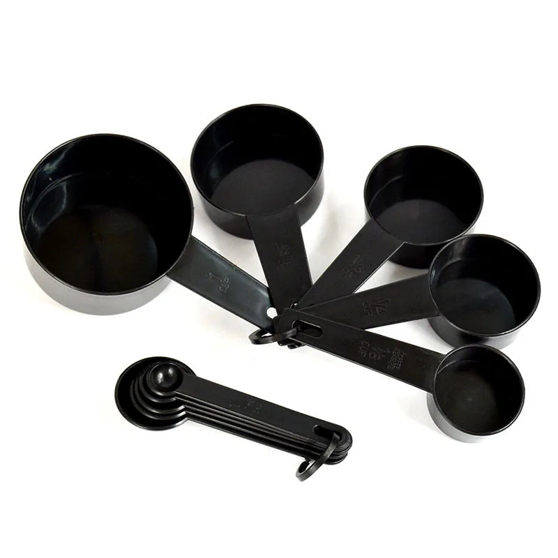 Kitchen Measuring Spoons Set – PP Plastic Baking Spoons for Sugar, Flour & More (5pc or 10pc)