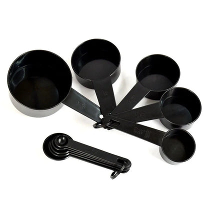 Kitchen Measuring Spoons Set – PP Plastic Baking Spoons for Sugar, Flour & More (5pc or 10pc)
