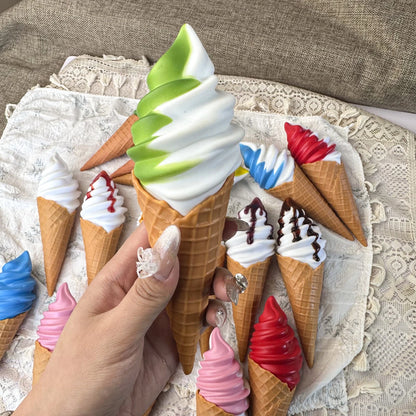 Faux Ice Cream Bar Display Prop – 21cm Realistic Simulation Food Model for Decor, Photography & Styling