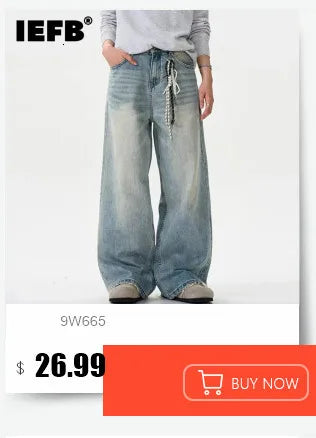Vintage Wide-Leg Jeans – Men's Camo & Washed Denim