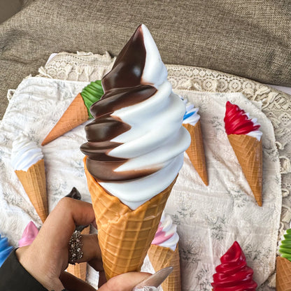 Faux Ice Cream Bar Display Prop – 21cm Realistic Simulation Food Model for Decor, Photography & Styling