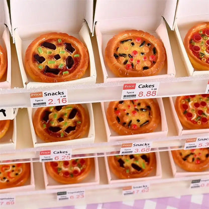 Cute Miniature Pizza Dollhouse Toy Set | 6–10pcs 1/12 Scale Kitchen Food Model for Kids & Collectors
