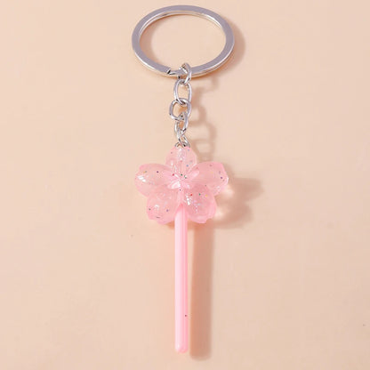3D Simulation Food Keychain – Cute Resin Lollipop, Donut & Snack Key Ring Charms