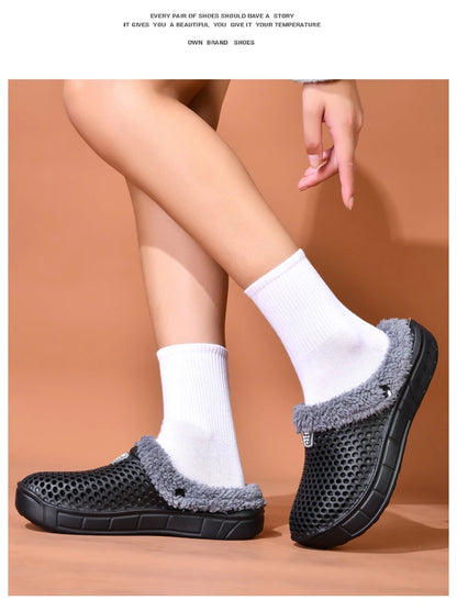 Winter Warm Mule Slippers for Men and Women