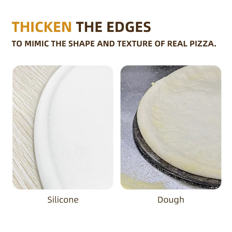 13-inch Silicone Pizza Tossing & Spinning Dough | Multi-Color Practice Crust for Professional & Home Chefs
