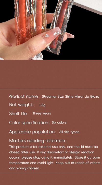 Crystal Mirror Lip Gloss Moisturizing and Long Lasting