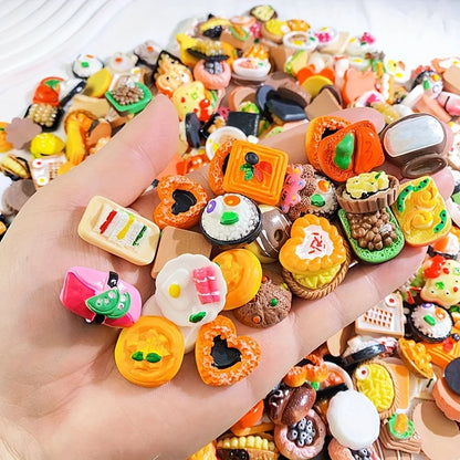 Miniature Food Resin Toys | Mixed Dollhouse Kitchen Pretend Play Set for Creative Kids