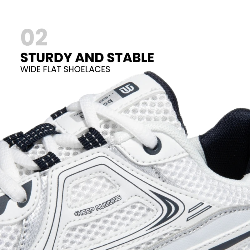 Women's Lightweight Mesh Running Sneakers – Breathable Lace-Up Sport Shoes