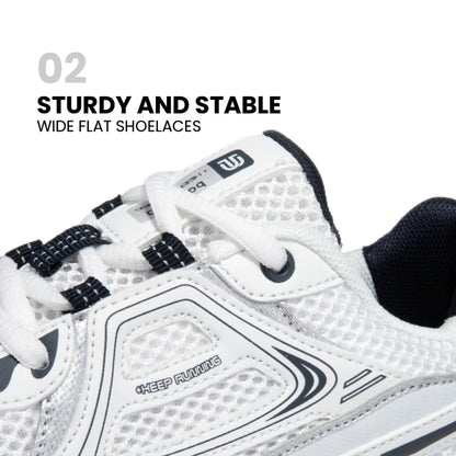 Women's Lightweight Mesh Running Sneakers – Breathable Lace-Up Sport Shoes