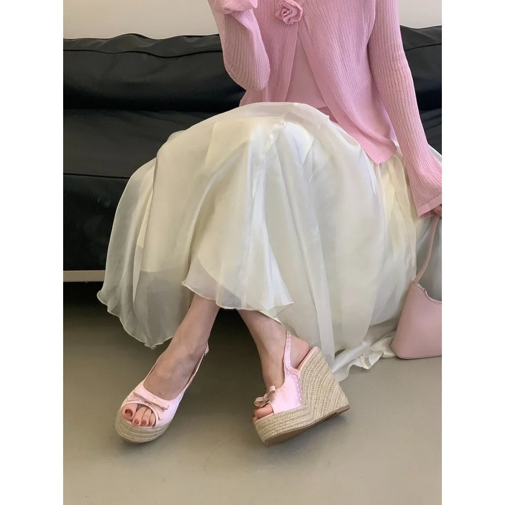 Woven Wedge Platform Sandals for Women