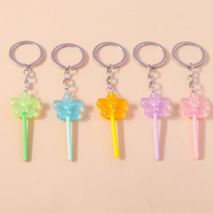 3D Simulation Food Keychain – Cute Resin Lollipop, Donut & Snack Key Ring Charms