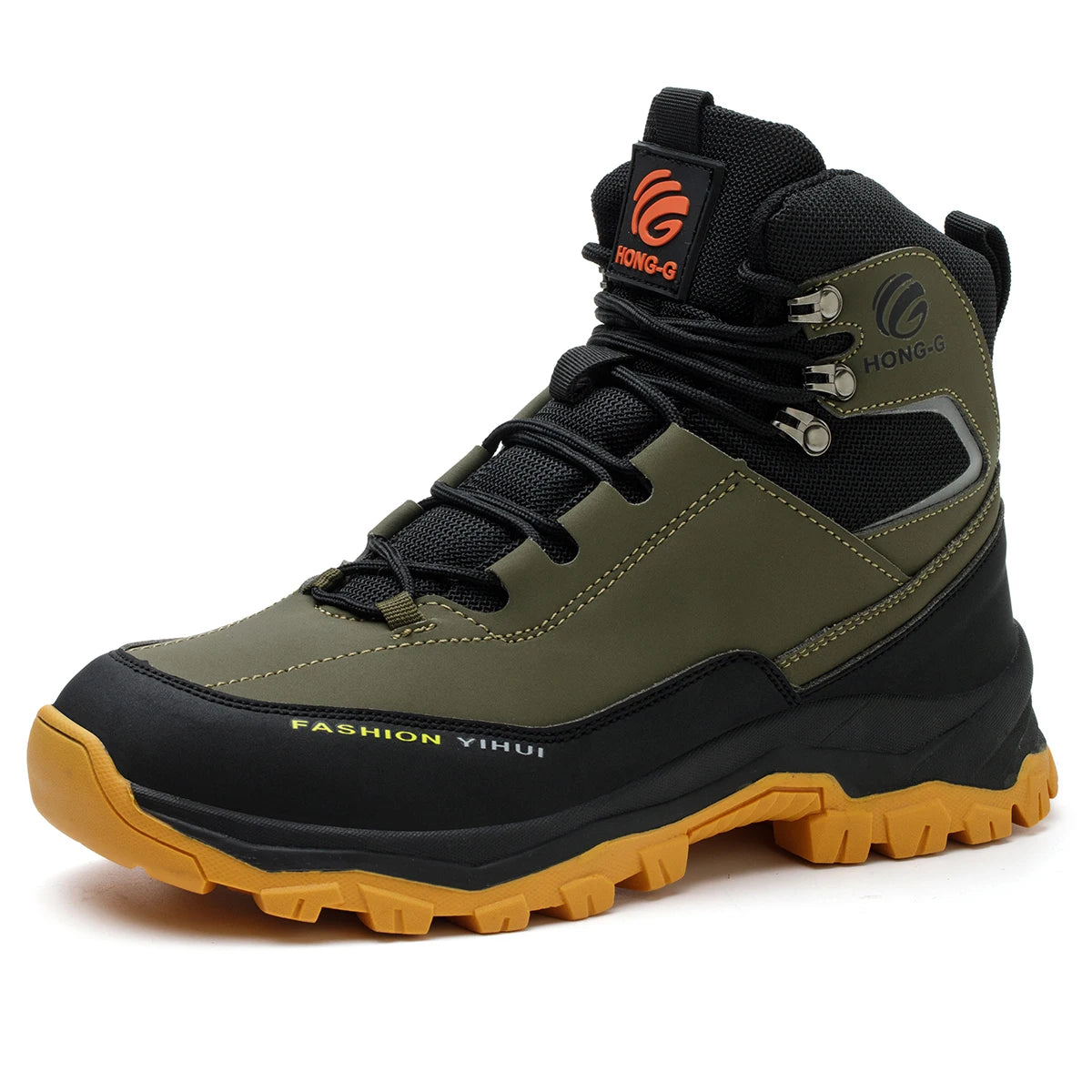 Steel Toe Cap Leather Work Safety Boots for Men