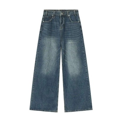 Vintage Wide-Leg Jeans – Men's Camo & Washed Denim