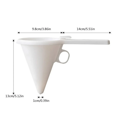 Adjustable Handheld Baking Funnel Dispenser – Liquid Batter Tool for Cupcakes, Pancakes & Pastry