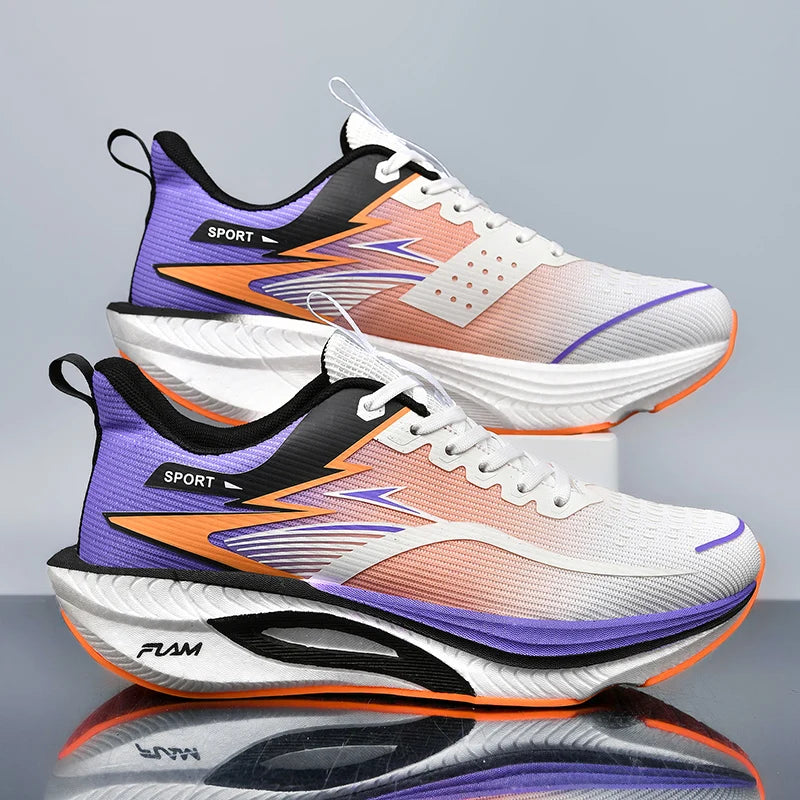 Carbon Board Air Cushion Running Sneakers for Men and Women