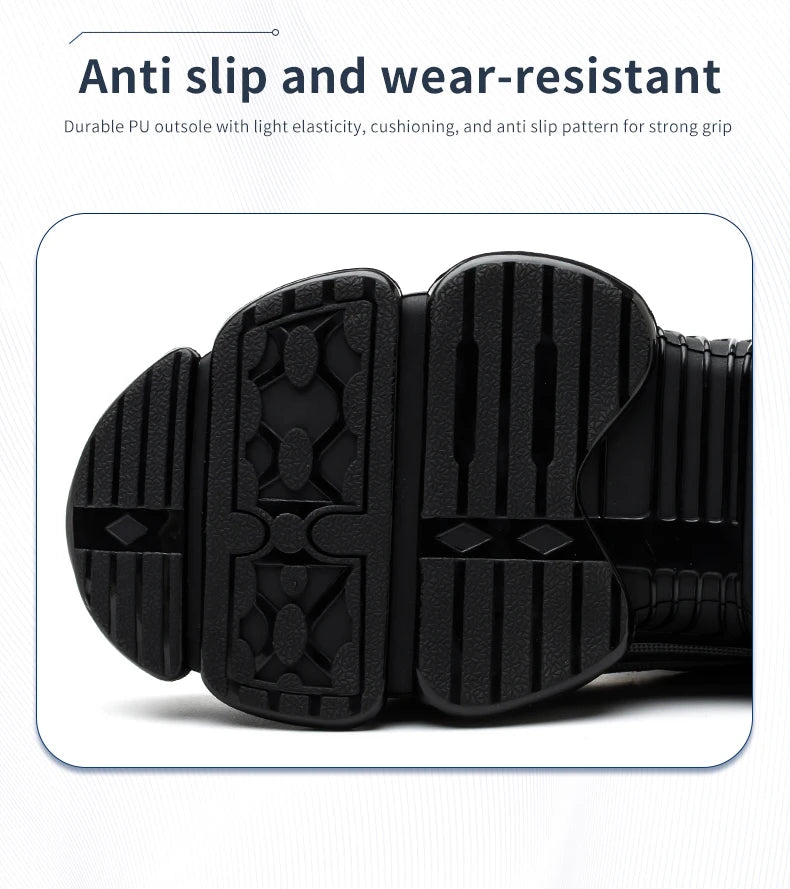 Steel Toe Safety Shoes for Men Lace Free Breathable