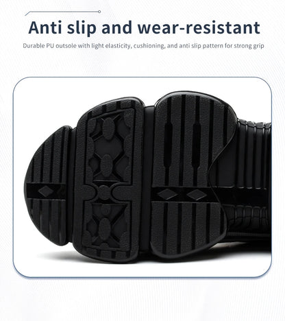 Steel Toe Safety Shoes for Men Lace Free Breathable
