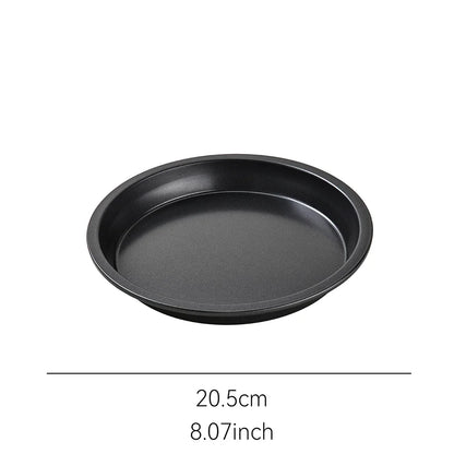 Non-Stick Carbon Steel Pizza Pan | 6–10 inch Black Baking Pan for Oven, Microwave & Chip Tray