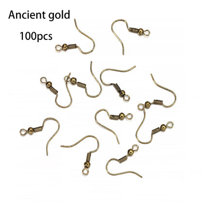 Hypoallergenic Earring Hook Kit | 100/300pcs Fish Hooks, Jump Rings & Ear Wires for DIY Jewelry Making
