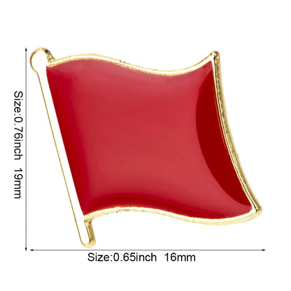 Pride Flag Enamel Lapel Pin – Rainbow & Progress Badge Brooch