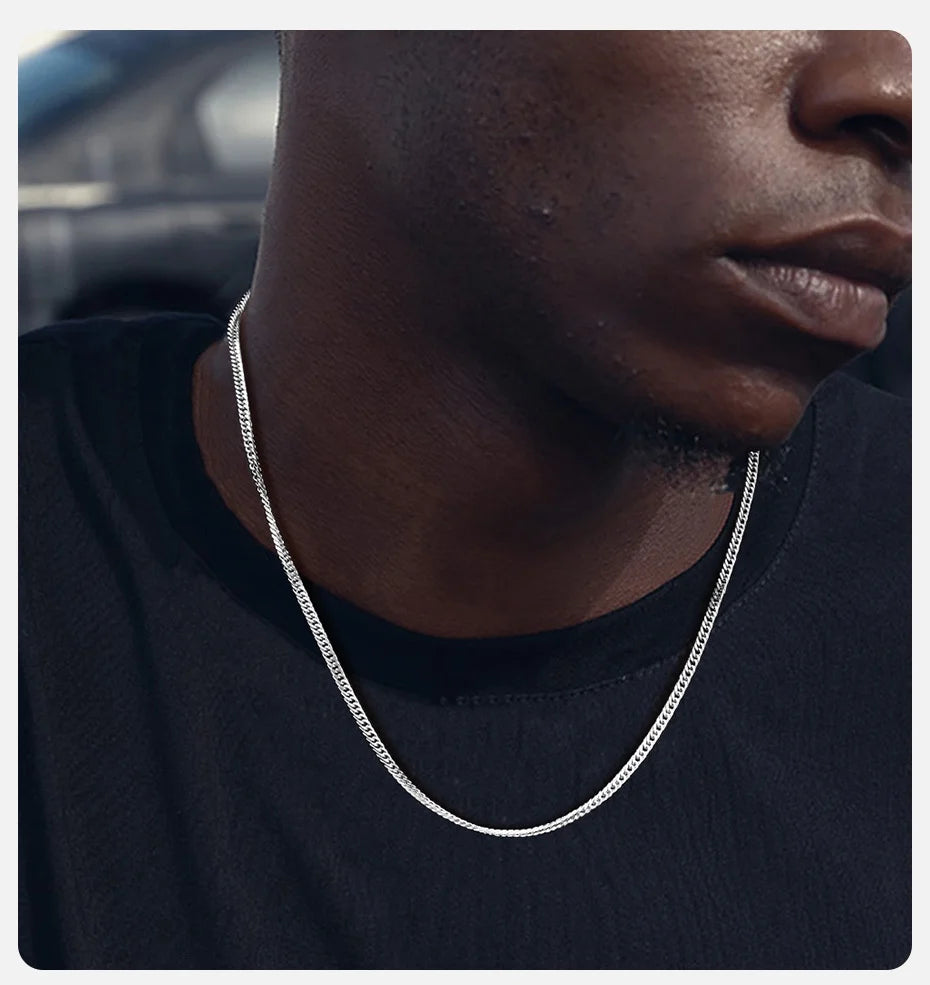 Men's Stainless Steel Cuban Link Chain Necklace Waterproof