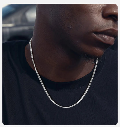 Men's Stainless Steel Cuban Link Chain Necklace Waterproof