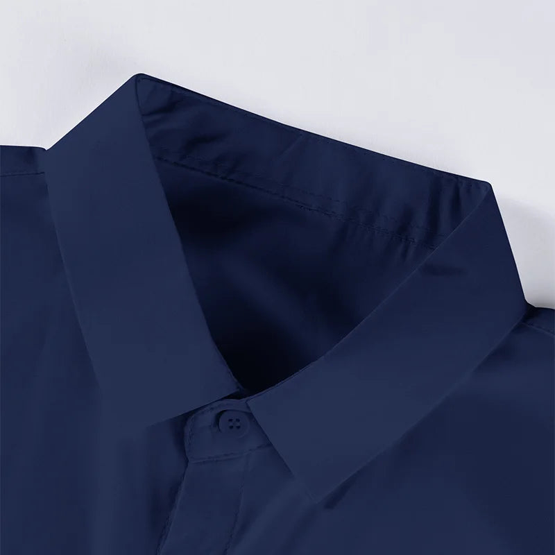 Men's Business Casual Short Sleeve Shirt | Wrinkle-Free Summer Top