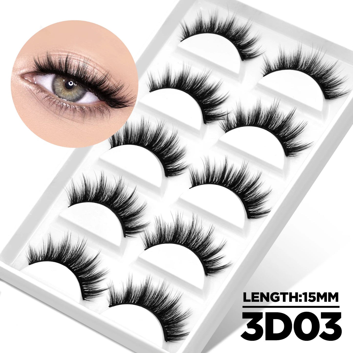 Cat Eye Manga Lashes | 3D Faux Mink Wispy Natural Winged Elongated False Eyelashes