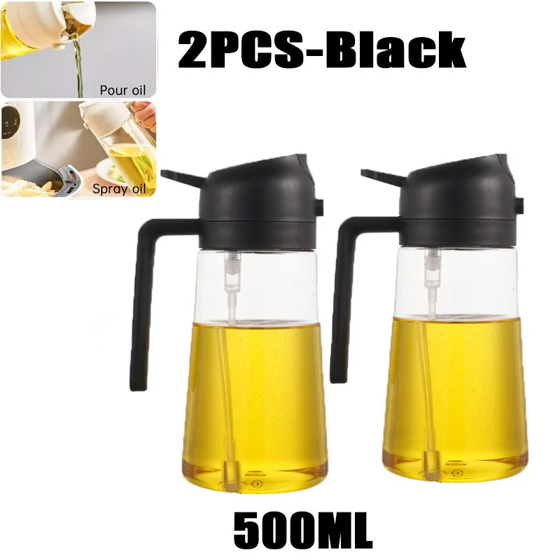 Woobrice Oil Spray Bottle – Olive Oil Mister for Cooking, BBQ & Baking | 200ml, 300ml, 500ml
